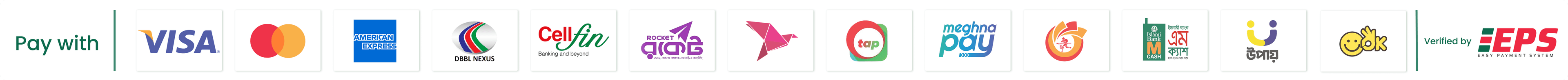 Payment methods accepted securely through EPS